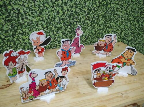 Flinstones Kit de Mesa Displays 8 Peças Pronta Entrega