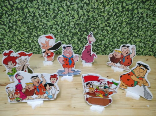 Flinstones Kit de Mesa Displays 8 Peças Pronta Entrega