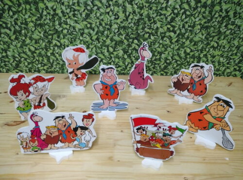 Flinstones Kit de Mesa Displays 8 Peças Pronta Entrega
