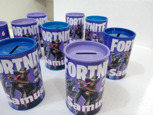 Fortinite Lembrancinha Cofrinhos Personalizadas
