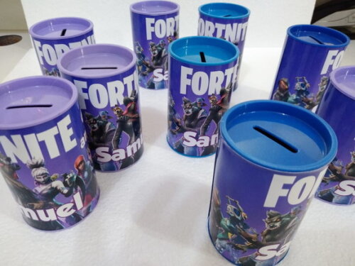Fortinite Lembrancinha Cofrinhos Personalizadas