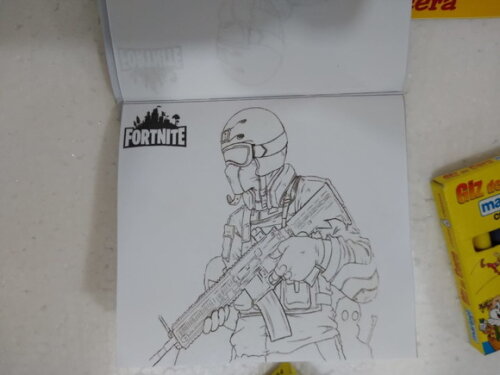 Fortnite Caderninho Colorir Personalizado Pronta Entrega