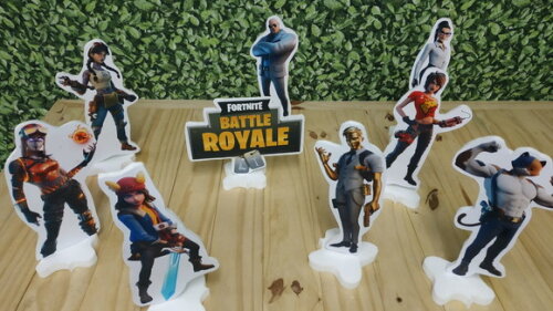 Fortnite Kit de Mesa Displays 8 Peças Pronta Entrega