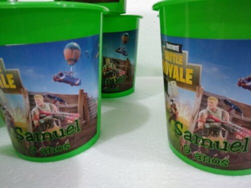 Fortnite Lembrancinha Baldinho Fortnite Personalizado