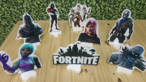 Fortnite Kit de Mesa Displays 8 Peças Pronta Entrega