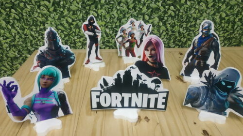 Fortnite Kit de Mesa Displays 8 Peças Pronta Entrega