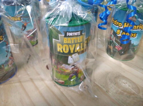 Fortnite Lembrancinha Cofrinho Personalizado e Embalado