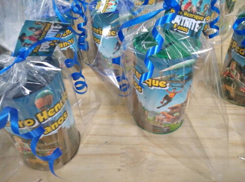 Fortnite Lembrancinha Cofrinho Personalizado e Embalado