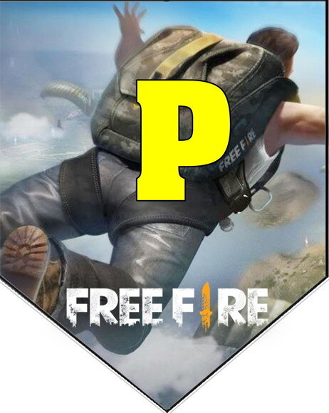 Free Fire Varal Parabens Mais Nome Pronta Entrega