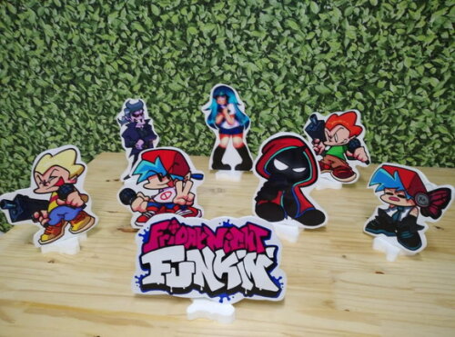 Friday Night Funkin Kit de Mesa Displays 8 Peças P Entrega