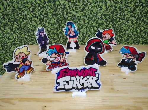 Friday Night Funkin Kit de Mesa Displays 8 Peças P Entrega