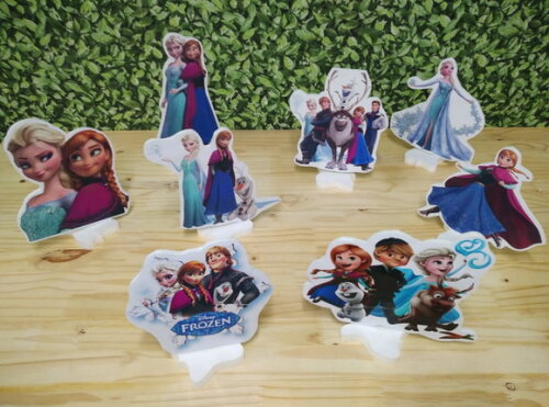 Frozen Kit de Mesa Displays 8 Peças Pronta Entrega