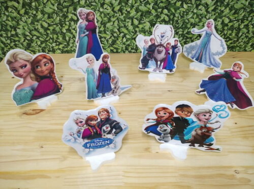 Frozen Kit de Mesa Displays 8 Peças Pronta Entrega