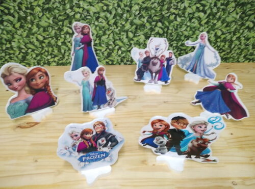 Frozen Kit de Mesa Displays 8 Peças Pronta Entrega