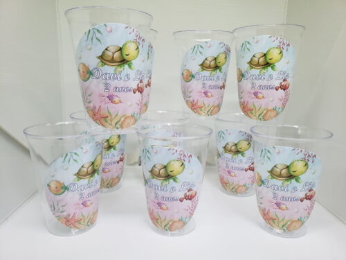 Fundo do Mar Copo 300 ml Personalizado Pronta Entrega