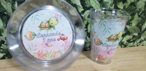 Fundo do Mar Descartáveis Personaliados Pronta Entrega
