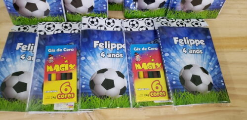 Futebol Caderninho para Colorir Personalizado Pronta Entrega