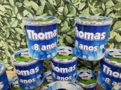 Futebol Lembrancinha Latinha Batatinha Personalizada