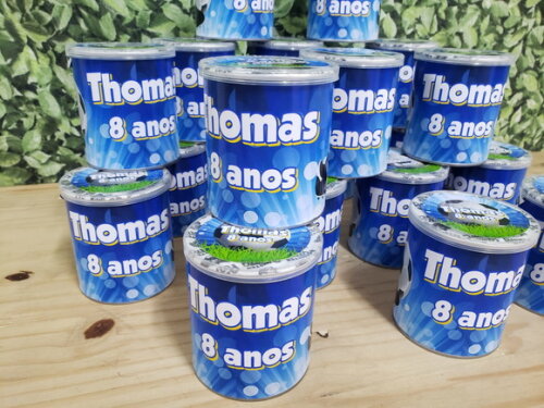 Futebol Lembrancinha Latinha Batatinha Personalizada