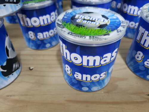 Futebol Lembrancinha Latinha Batatinha Personalizada