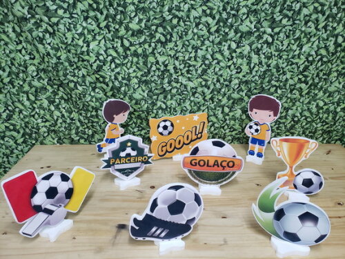 Futebol Neutro Displays de Mesa 9 Peças Pronta Entrega