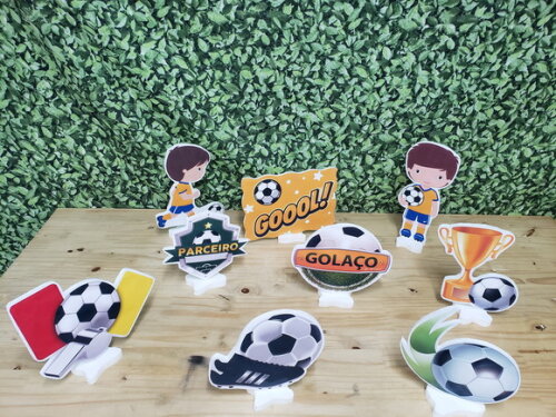 Futebol Neutro Displays de Mesa 9 Peças Pronta Entrega
