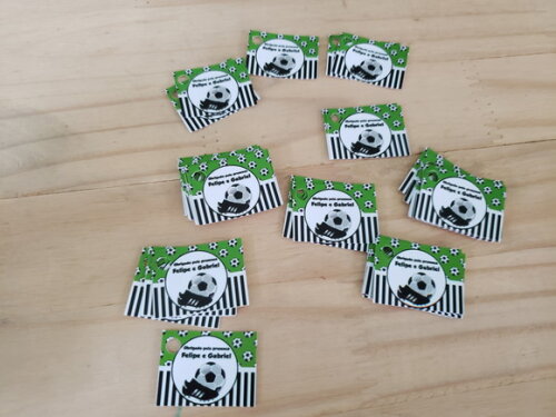Futebol Tag Personalizada Tamanho 4x3 cm Pronta Entrega