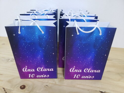 Galaxia Sacola Personalizada Pronta Entrega