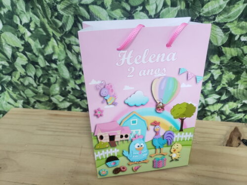 Galinha Candy Sacola Personalizada Pronta Entrega