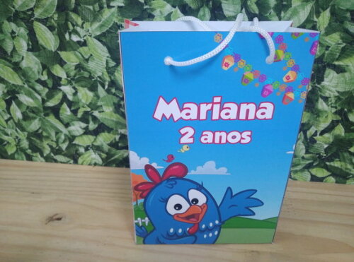 Galinha Pintadinha Sacola Personalizada Pronta Entrega