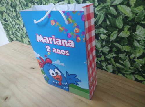 Galinha Pintadinha Sacola Personalizada Pronta Entrega