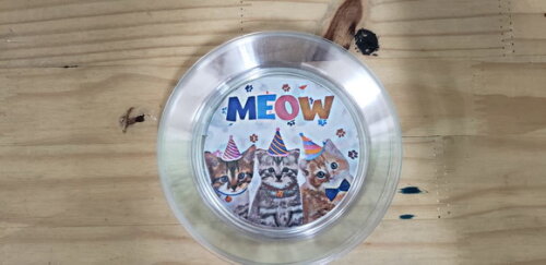 Gato Meow Prato Sobremesa 15 cm Pronta Entrega