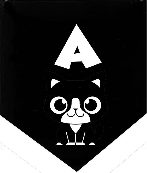 Gato Preto Varal Personalizado Parabens Mais Nome