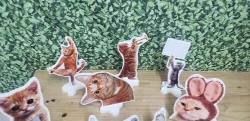 Gatos Kit Displays 9 Peças para Decoração de Mesa