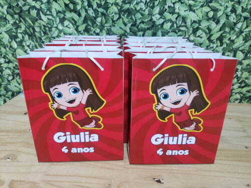 Giovanna Sacola Personalizada Pronta Entrega T 25x17x8 cm