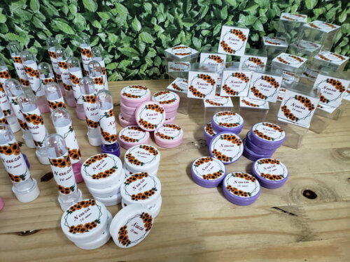 Girassol Flores Kit Lembrancinhas 90 Unidades Pronta Entrega