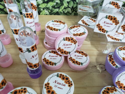 Girassol Flores Kit Lembrancinhas 90 Unidades Pronta Entrega