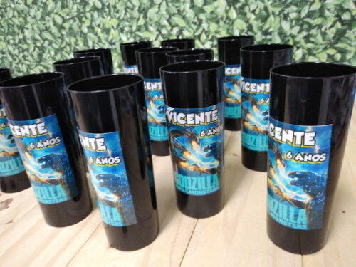 Godzilla Copos Personalizados Pronta Entrega