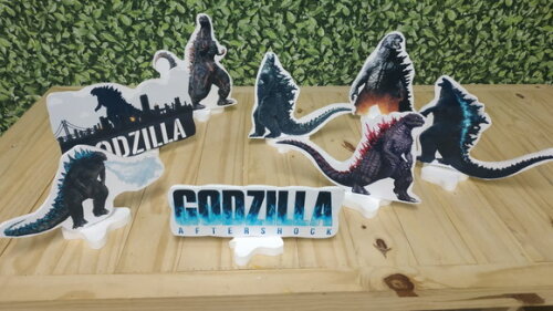 Godzilla Kit de Mesa Tipo Displays 8 Peças Pronta Entrega