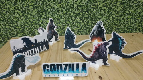Godzilla Kit de Mesa Tipo Displays 8 Peças Pronta Entrega