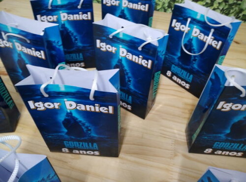 Godzilla Sacola Personalizada Pronta Entrega