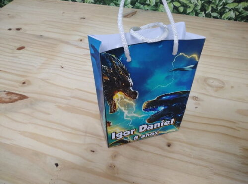 Godzilla Sacola Personalizada Pronta Entrega