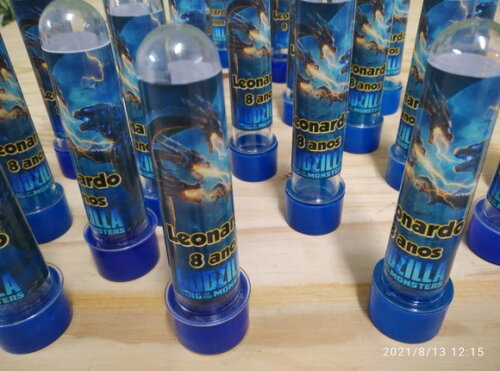 Godzilla Tubetes Personalizados Pronta Entrega