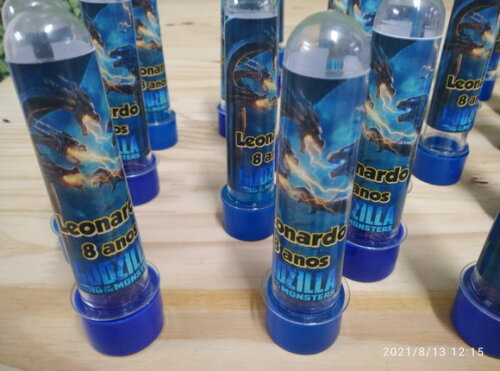Godzilla Tubetes Personalizados Pronta Entrega