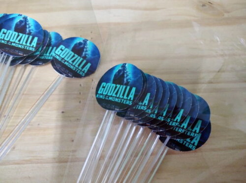 Godzilla Topper para Docinhos 36 Unidades Pronta Entrega