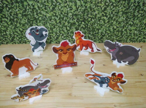 Guarda do Leão Kit de Mesa Displays 7 Peças Pronta Entrega