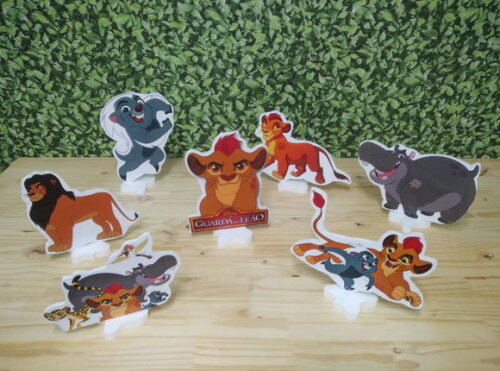 Guarda do Leão Kit de Mesa Displays 7 Peças Pronta Entrega