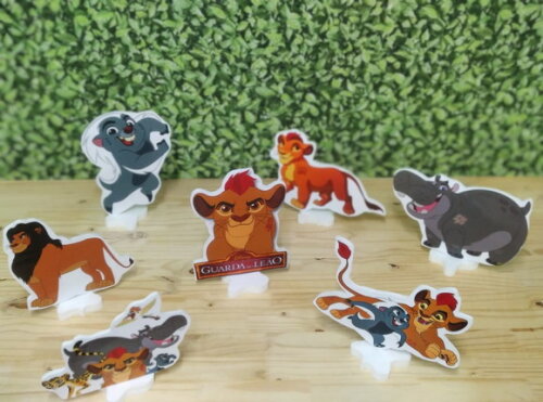 Guarda do Leão Kit de Mesa Displays 7 Peças Pronta Entrega