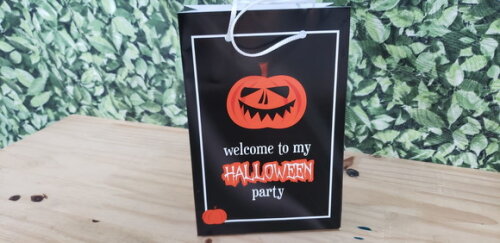 Halloween Sacola Personalizada Pronta Entrega Tam Médio