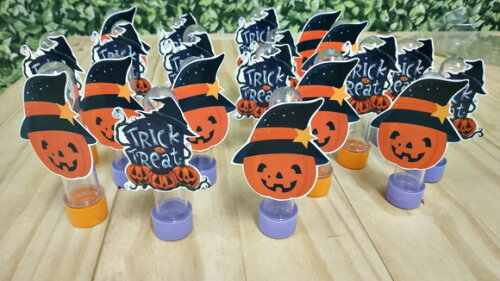 Halloween Tubets com Apliques Pronta Entrega